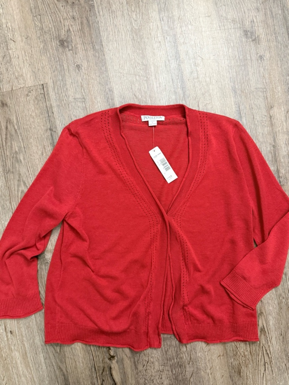 Pendleton • Linen/Cotton One Button Cardigan - Picture 9 of 11